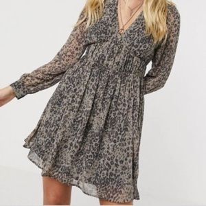 AllSaints leopard print dress